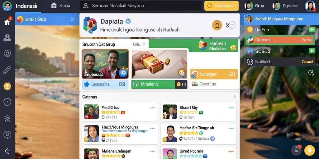 Tampilan antarmuka yang simpel dan menarik.