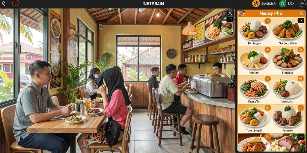 Tampilan antarmuka pengguna yang menarik