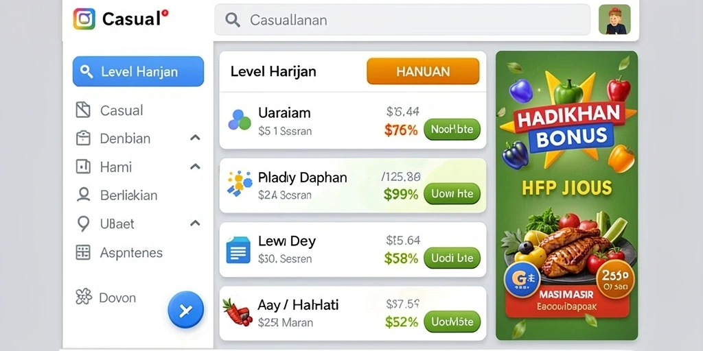 Tampilan antarmuka yang menarik dan intuitif.